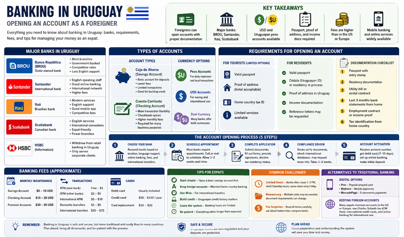 Banking in Uruguay: Opening an Account as a Foreigner