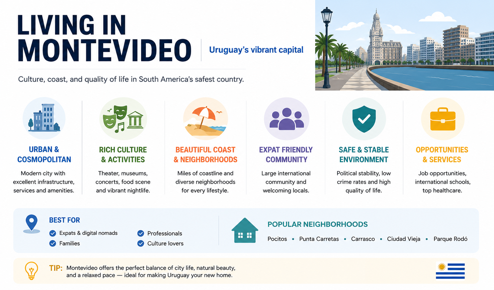 Living in Montevideo: Pros, Costs, and Neighborhoods